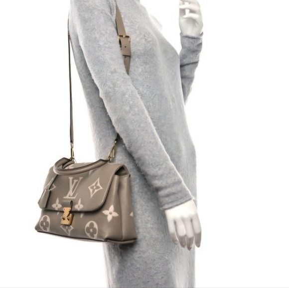 Louis Vuitton Empreinte Monogram Giant Madeline MM in Dove Grey - Picture 4 of 16
